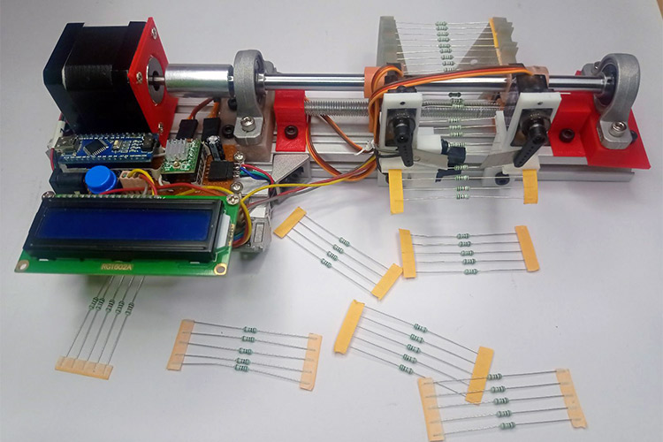 Arduino Resistor Reel Cutting Machine Arduino Resistor Reel Cutting Machine