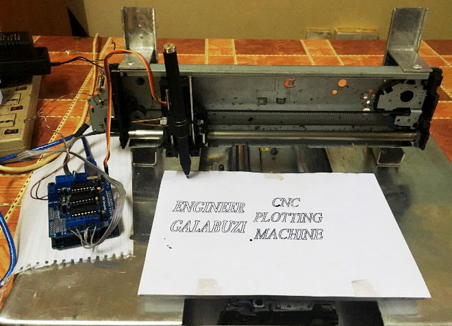 DIY Arduino based Simple CNC Plotter Machine DIY Arduino based Simple CNC Plotter Machine