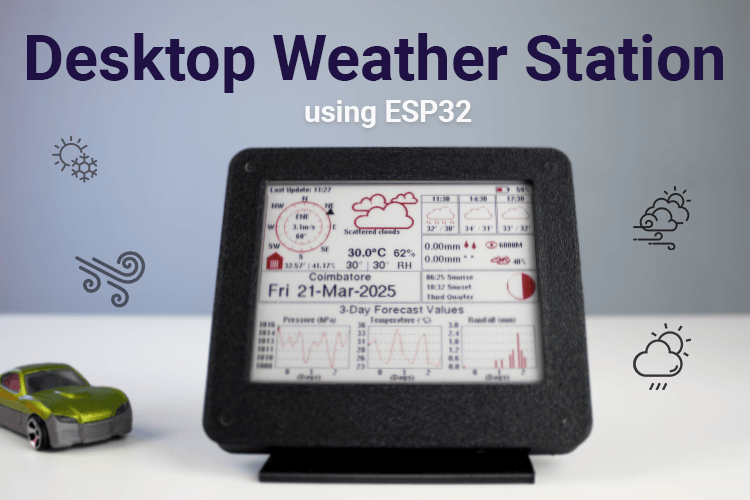 ESP32 Desktop Weather Station ESP32 Desktop Weather Station