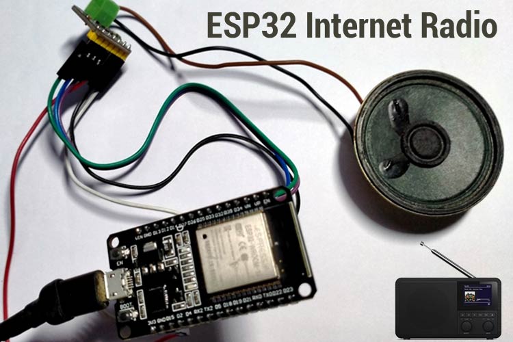 ESP32 Internet Radio using MAX98357A I2S Amplifier Board ESP32 Based Internet Radio using MAX98357A I2S Amplifier Board