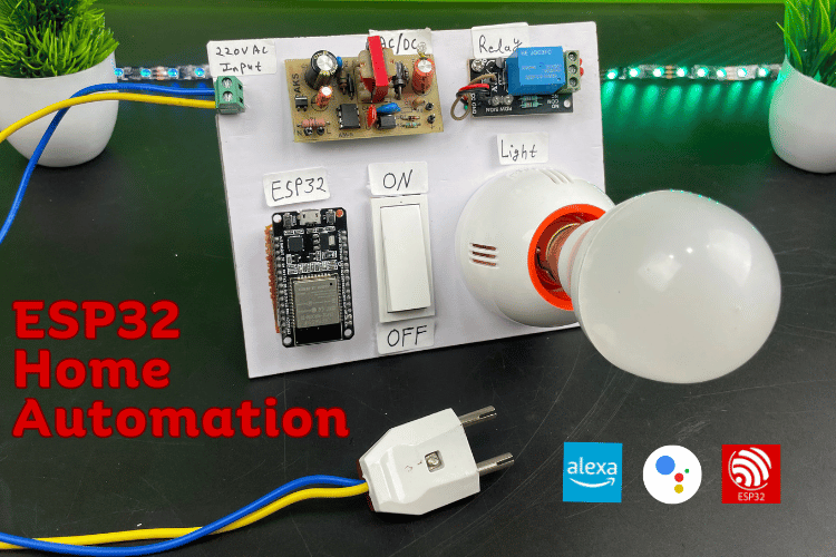 ESP32 Home Automation using Alexa and Google Assistant ESP32 Home Automation using Alexa and Google Assistant