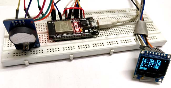 ESP32 Real Time Clock using DS3231 Module ESP32 Real Time Clock using DS3231 Module
