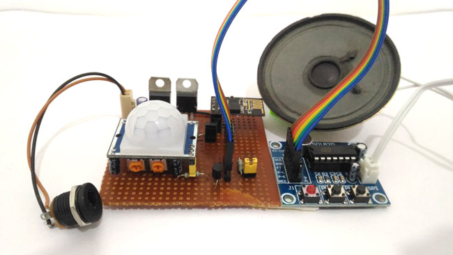 IOT based Security System with Voice Message Using ESP8266 IOT based Security System with Voice Message Using ESP8266