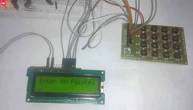 Electronic code lock using 8051 Microcontorller Electronic code lock using 8051 Microcontorller