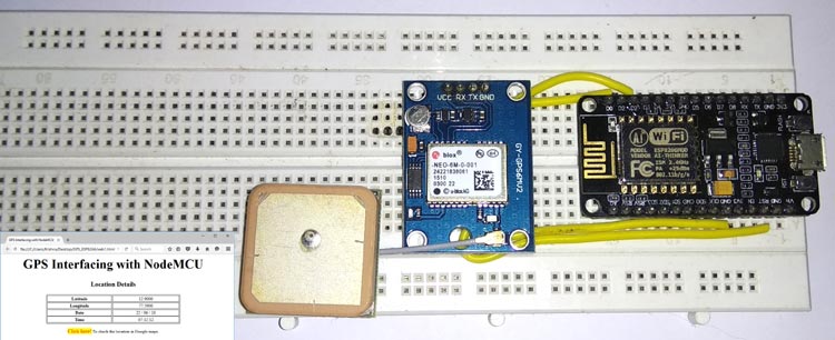 GPS Interfacing with NodeMCU: Getting Location Data GPS Interfacing with NodeMCU: Getting Location Data