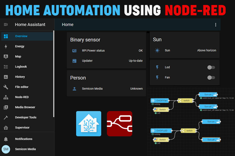 Home Automation using Node-Red Home Automation using Node-Red