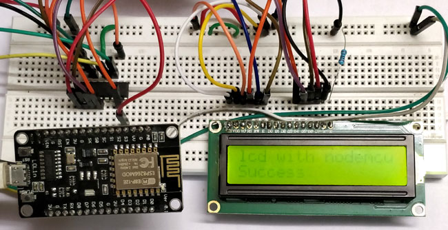 Interface LCD with ESP12 using Shift Register SN74HC595N Interface LCD with ESP12 using Shift Register SN74HC595N