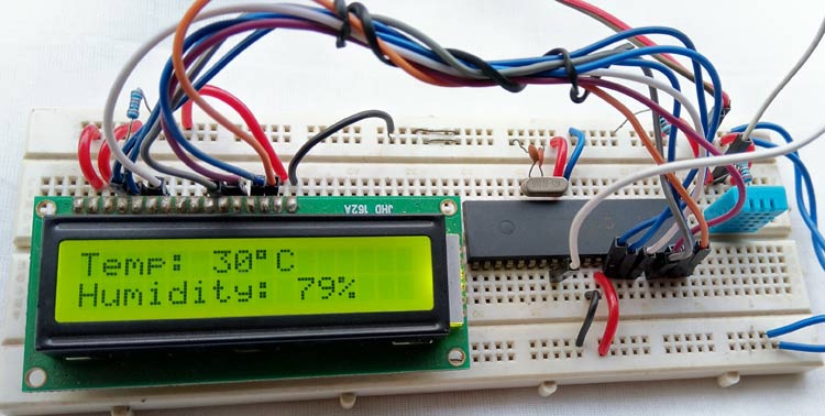 Interfacing DHT11 with PIC16F877A Interfacing DHT11 with PIC16F877A