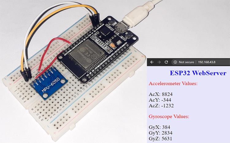 Interfacing ESP32 with MPU6050 Gyro Sensor Interfacing MPU6050 Gyro Sensor with ESP32