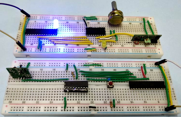 Interfacing RF module with Atmega8: Communication between two AVR Microcontrollers Interfacing RF module with Atmega8: Communication between two AVR Microcontrollers