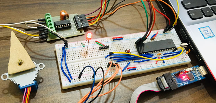 Interfacing Stepper Motor with AVR Microcontroller Atmega16 using ULN2003 Interfacing Stepper Motor with AVR Microcontroller Atmega16 using ULN2003