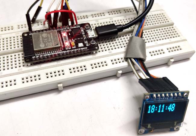 Internet Clock using ESP32 and OLED Display Internet Clock using ESP32 and OLED Display