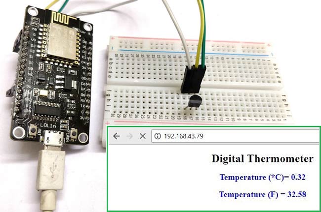 IoT Digital Thermometer using NodeMCU ESP-12 and LM35 IoT Digital Thermometer using NodeMCU ESP-12 and LM35