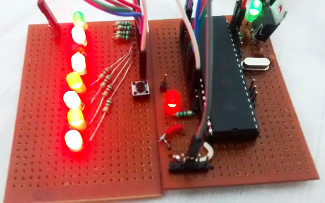 LED Blinking Sequence using PIC Microcontroller (PIC16F877A) LED Blinking Sequence using PIC Microcontroller (PIC16F877A)