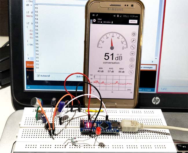 Measure Sound/Noise Level in dB with Microphone and Arduino Measure Sound/Noise Level in dB with Microphone and Arduino