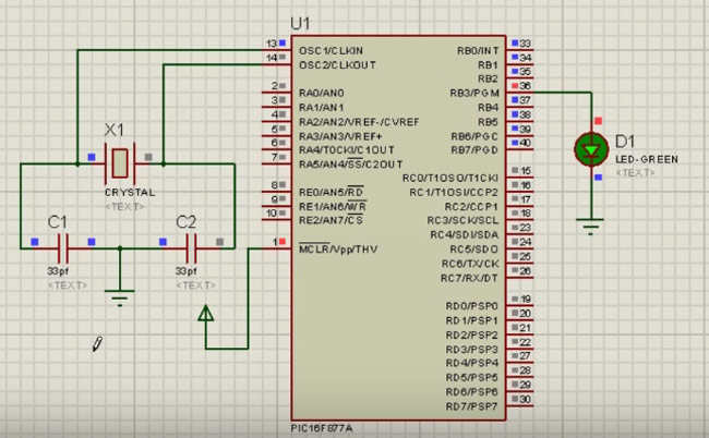 Writing the first PIC microcontroller program to blink an LED Writing the first PIC microcontroller program to blink an LED