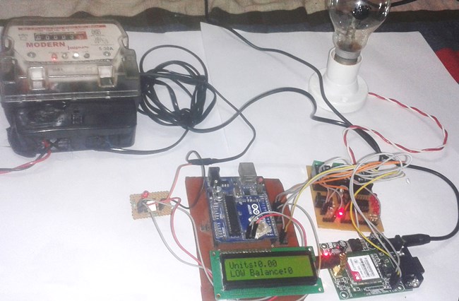 Prepaid Energy Meter using GSM and Arduino Prepaid Energy Meter using GSM and Arduino