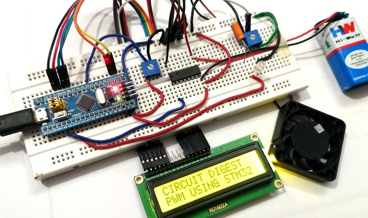 Pulse width Modulation (PWM) in STM32F103C8: Controlling Speed of DC Fan Pulse width Modulation (PWM) in STM32F103C8: Controlling Speed of DC Fan