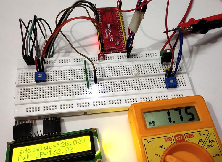 Pulse width Modulation (PWM) using ARM7-LPC2148: Controlling Brightness of LED Pulse width Modulation (PWM) using ARM7-LPC2148: Controlling Brightness of LED