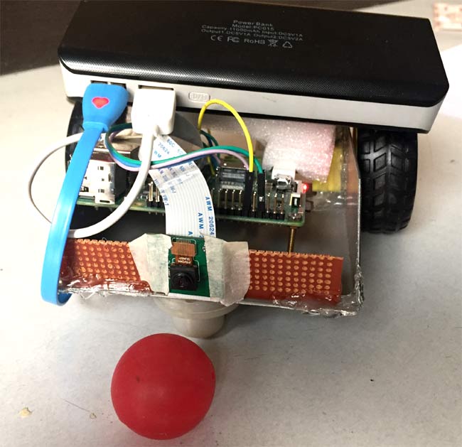 Raspberry Pi Ball tracking Robot using processing Raspberry Pi Ball Tracking Robot using processing