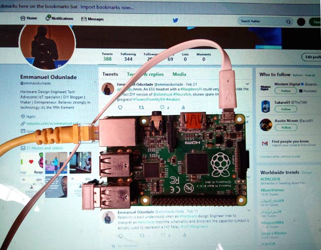 Raspberry Pi Twitter Bot using Python Raspberry Pi Twitter Bot using Python