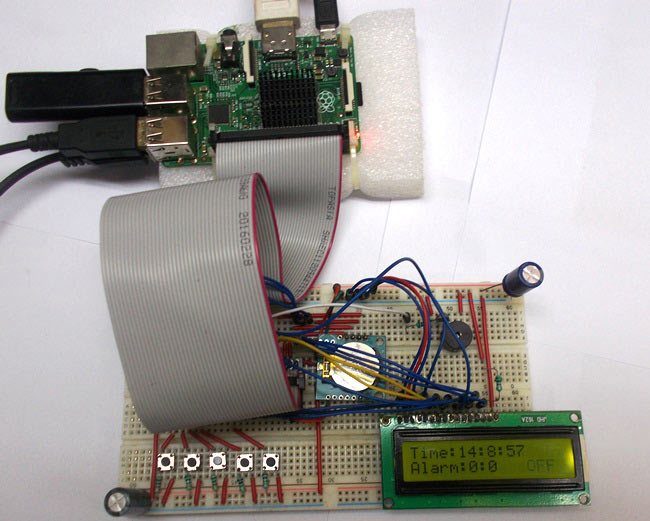 Raspberry Pi Alarm Clock using RTC Module DS1307 Raspberry Pi Alarm Clock using RTC Module DS1307