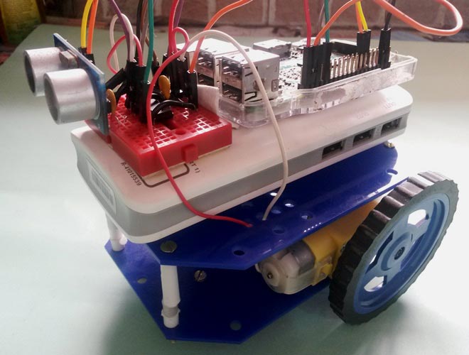 Raspberry Pi Obstacle Avoiding Robot using Ultrasonic Sensor Raspberry Pi Obstacle Avoiding Robot using Ultrasonic Sensor