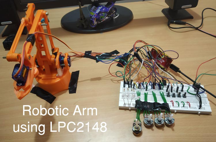 Pick and Place Robotic Arm using ARM7-LPC2148 ARM Microcontroller Pick and Place Robotic Arm using ARM7-LPC2148 ARM Microcontroller