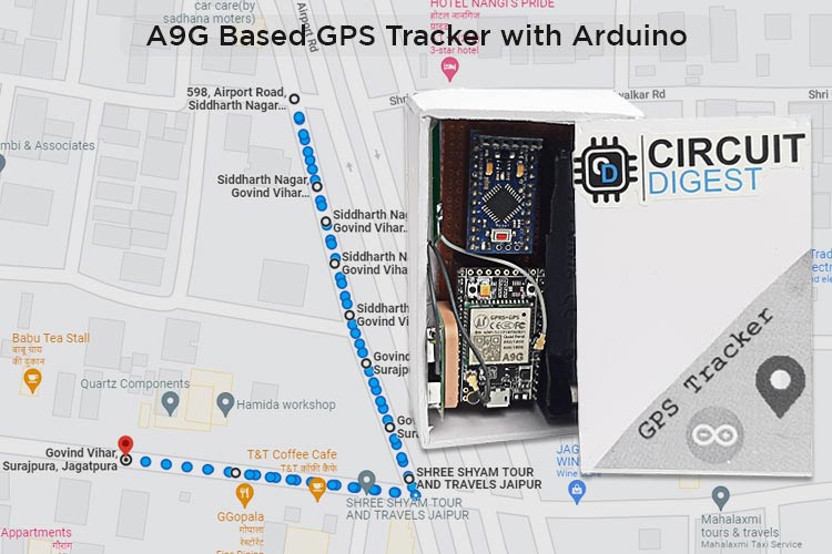 SMS Based Vehicle Tracking System with A9G GSM+GPS Module and Arduino SMS Based Vehicle Tracking System with A9G GSM+GPS Module and Arduino