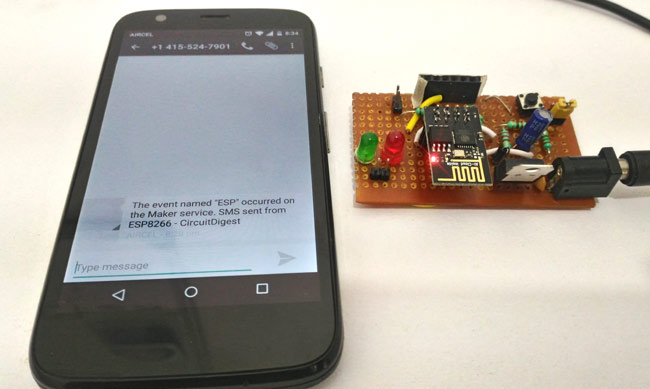 Sending Text Message (SMS) using ESP8266 and Arduino IDE Sending Text Message (SMS) using ESP8266 and Arduino IDE