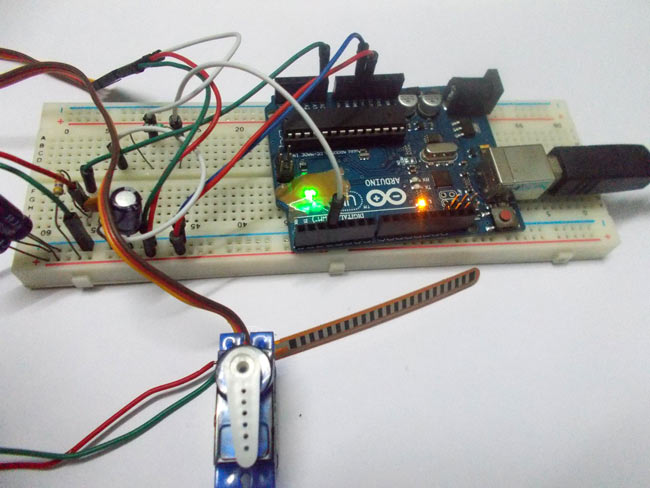 Servo Motor Control with Flex Sensor using Arduino Servo Motor Control with Flex Sensor using Arduino