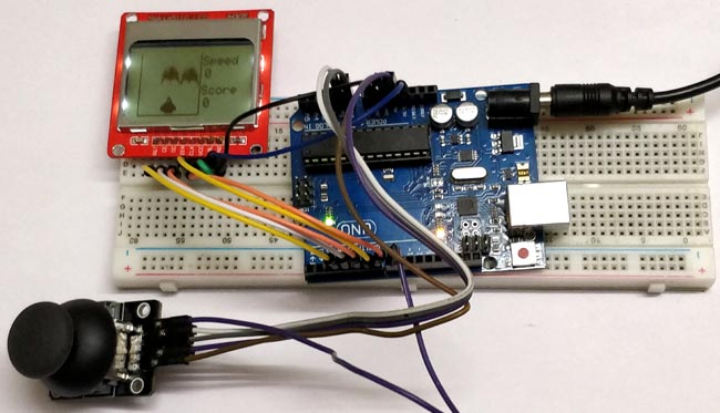 Space Race Game using Arduino and Nokia 5110 Graphical Display Space Race Game using Arduino and Nokia 5110 Graphical Display