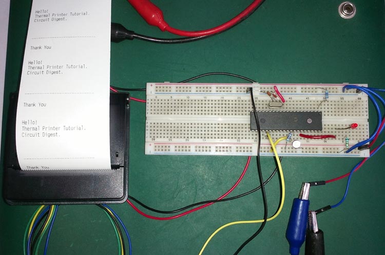 Thermal Printer interfacing with PIC16F877A Thermal Printer interfacing with PIC16F877A