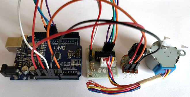 Controlling Stepper Motor using Potentiometer and Arduino Controlling Stepper Motor using Potentiometer and Arduino