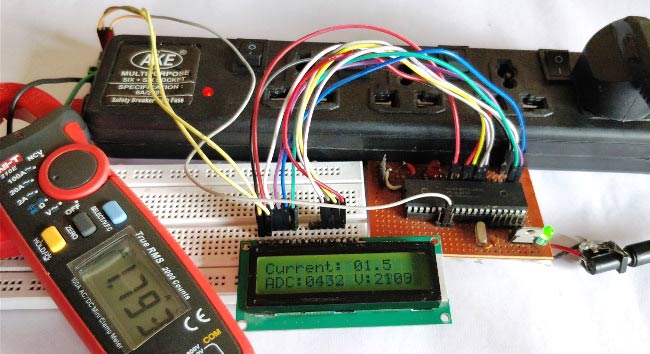 Digital Ammeter Circuit using PIC Microcontroller and ACS712 Digital Ammeter Circuit using PIC Microcontroller and ACS712
