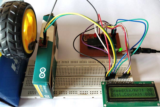 Digital Speedometer and Odometer Circuit using PIC Microcontroller Digital Speedometer and Odometer Circuit using PIC Microcontroller