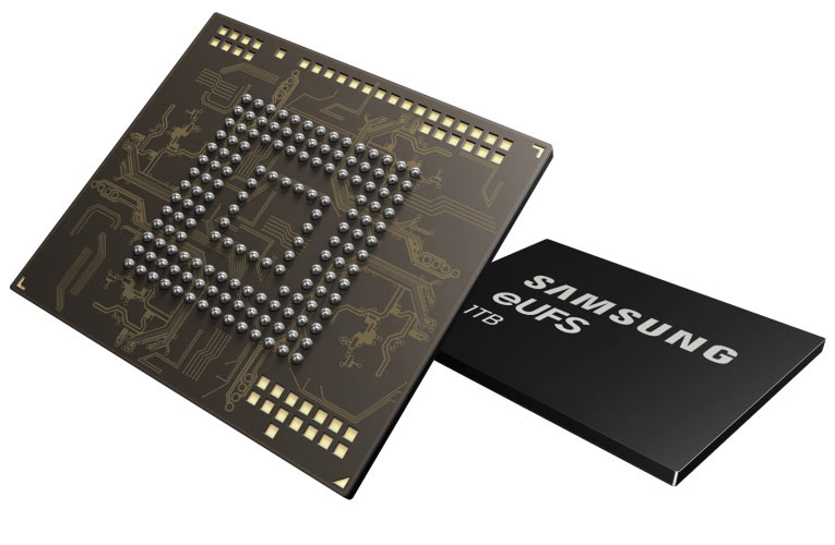 1TB embedded Universal Flash Storage (eUFS) from Samsung Electronics 1TB embedded Universal Flash Storage (eUFS) from Samsung Electronics