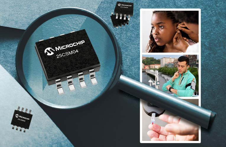 25CSM04 4Mbit Serial EEPROM from Microchip 25CSM04 4Mbit Serial EEPROM from Microchip