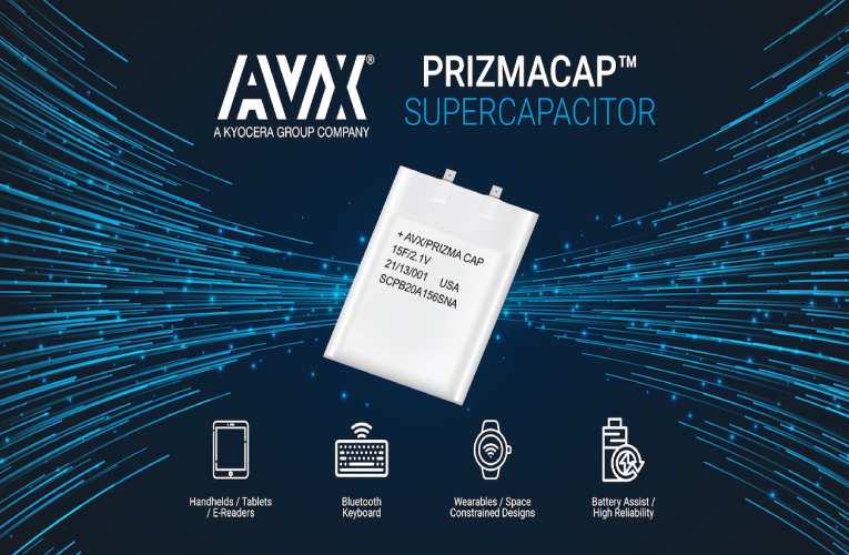 AVX PrizmaCap Supercapacitors. AVX PrizmaCap Supercapacitors.