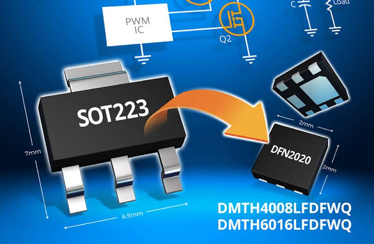 DMTH4008LFDFWQ and DMTH6016LFDFWQ Automotive-compliant MOSFETs DMTH4008LFDFWQ and DMTH6016LFDFWQ Automotive-compliant MOSFETs