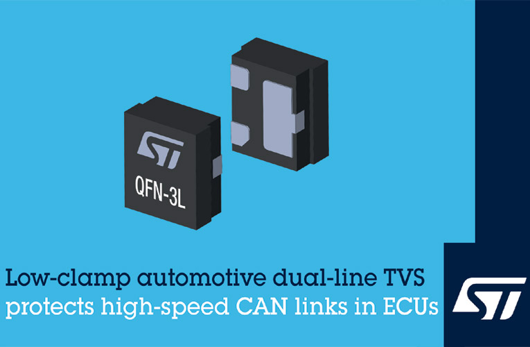 STMicroelectronics’ ESDCAN03-2BM3Y Automotive Transient Voltage Suppressor STMicroelectronics’ ESDCAN03-2BM3Y Automotive Transient Voltage Suppressor