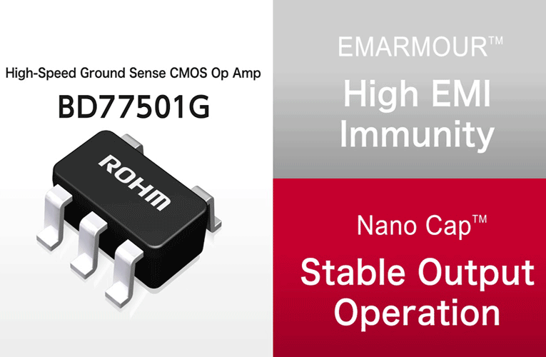 ROHM's BD77501G CMOS Operational Amplifier ROHM's BD77501G CMOS Operational Amplifier