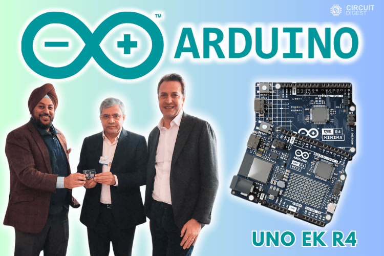 Fabio Violante, CEO & Guneet Bedi, SVP of Arduino with Shri Ashwini Vaishnaw, Indian Minister Fabio Violante, CEO & Guneet Bedi, SVP of Arduino with Shri Ashwini Vaishnaw, Indian Minister