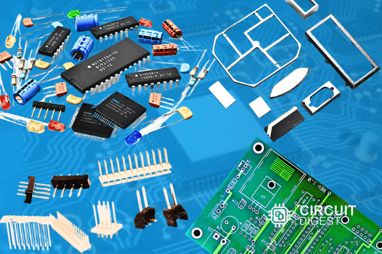 Printed Circuit Board, Active Components and Metallic Parts Printed Circuit Board, Active Components and Metallic Parts