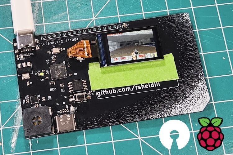 RP2040 Business Card: Playing Doom on a Tiny PCB RP2040 Business Card: Playing Doom on a Tiny PCB