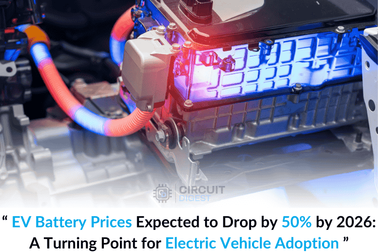 Fall in EV Battery Price 50% by 2026 Fall in EV Battery Price 50% by 2026