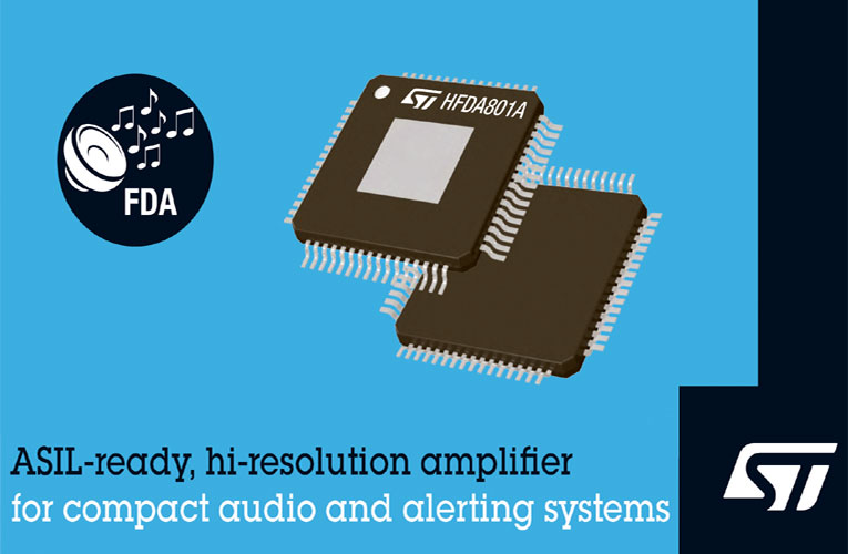 HFDA801A High-Resolution Audio Amplifier from STMicroelectronics HFDA801A High-Resolution Audio Amplifier from STMicroelectronics