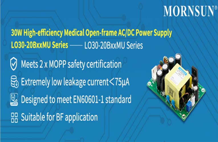 MorNSUN's LO30-20BxxMU Series AC/DC Power Supply MorNSUN's LO30-20BxxMU Series AC DC Power Supply