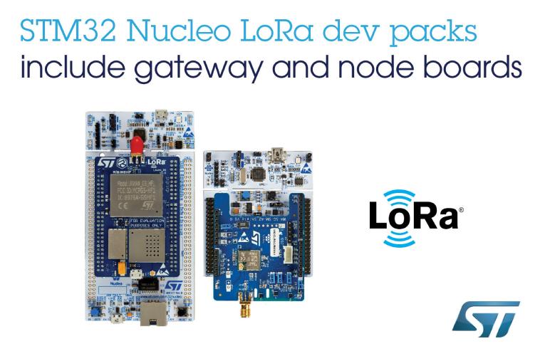 STM32 Nucleo LoRa Development Boards STM32 Nucleo LoRa Development Boards