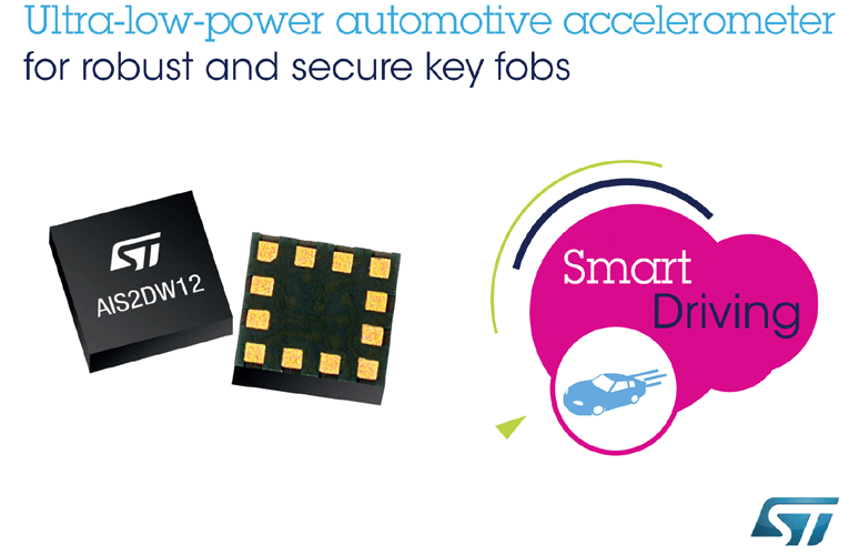 Robust, Low-Power Automotive Accelerometer Adds Durability to Secure Remote Key Fobs Robust, Low-Power Automotive Accelerometer Adds Durability to Secure Remote Key Fobs